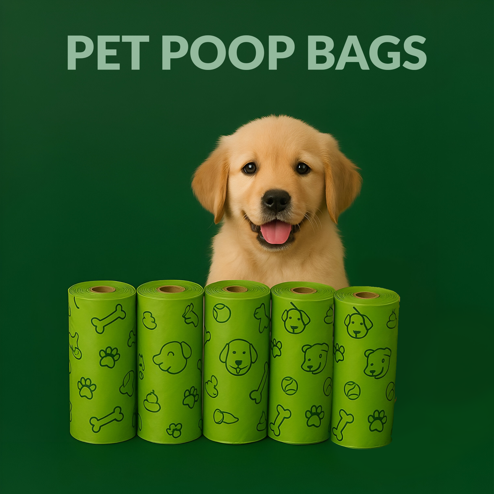 COMPOSTABLE PET POOP BAGS